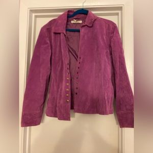 A.M.I. Suede Leather Jacket-Vintage